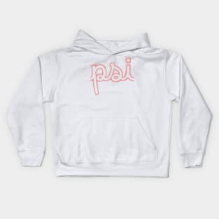 Psi Cursive Greek Letter Kids Hoodie